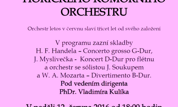 Koncert Hořického komornícho orchestru