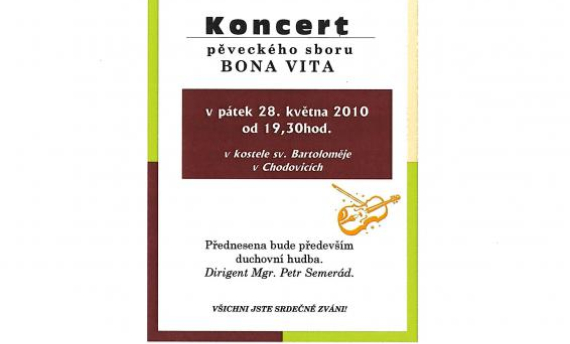 Koncert pěveckého sboru BONA VITA