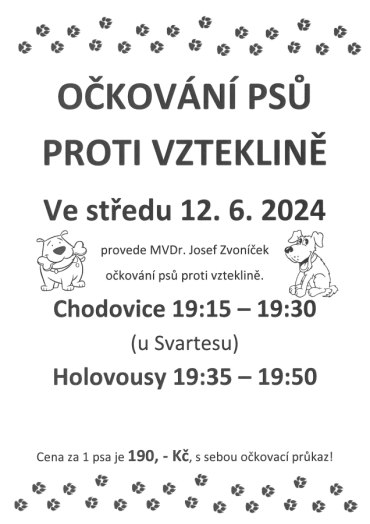 Očkování psů proti vzteklině