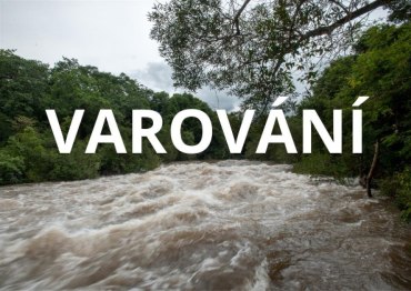 Varování - extrémní srážky doprovázené silným větrem