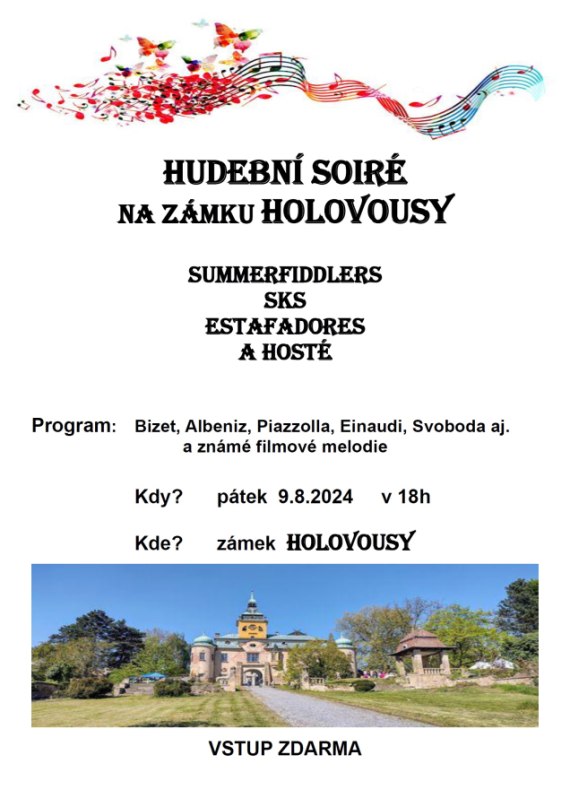 Hudební soiré na zámku Holovousy