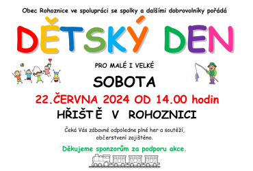 Dětský den Rohoznice