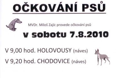 OČKOVÁNÍ PSŮ